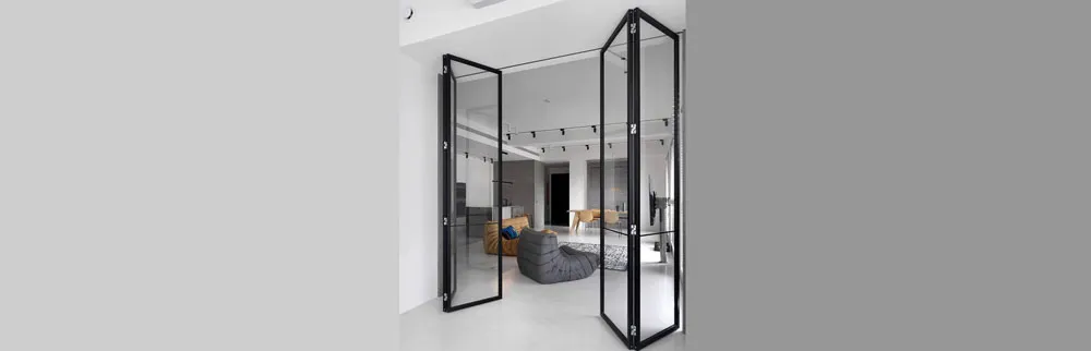 Стеклянные складные двери (8)