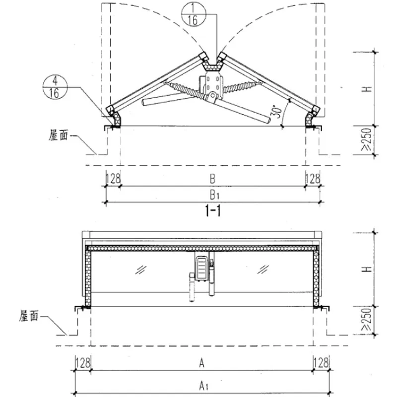 Способ установки электрического окна дымоудаления